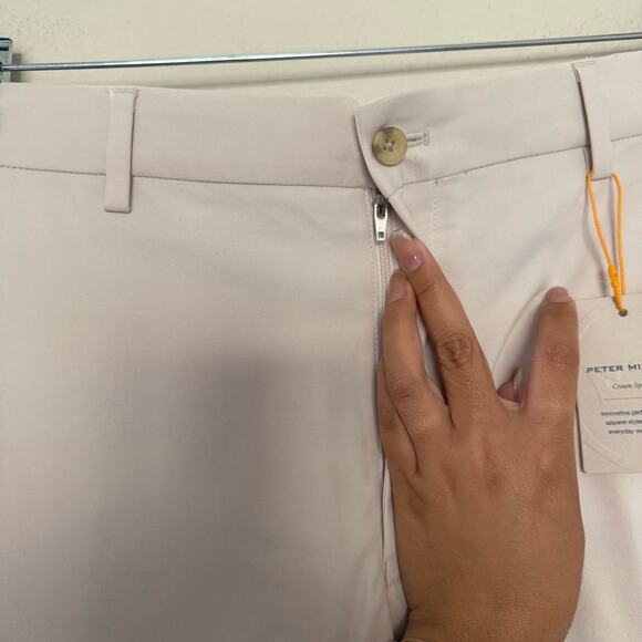 NWT Peter Millar Cream Crown Sport Raleigh Performance Trouser 35/32 - Picture 3 of 6